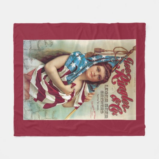 George Ringler u. Co.-Bier-Plakat Fleecedecke (Vorderseite (Horizontal))