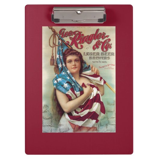 George Ringler u. Co.-Bier-Plakat Klemmbrett (Vorderseite)