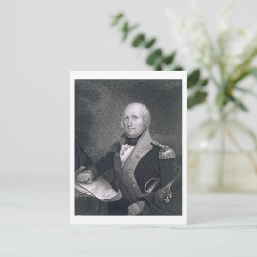 George Rogers Clark (1752-1818), graviert durch Th Postkarte (Stehend Vorderseite)