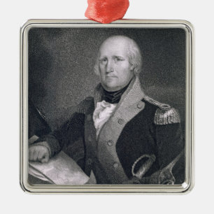 George Rogers Clark (1752-1818) graviert von Silbernes Ornament