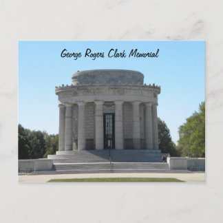 George Rogers Clark Memorial ~ Vincennes, Indiana Postkarte