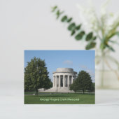George Rogers Clark Memorial Vincennes Indiana Postkarte (Stehend Vorderseite)