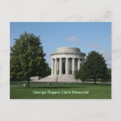 George Rogers Clark Memorial Vincennes Indiana Postkarte (Vorderseite)