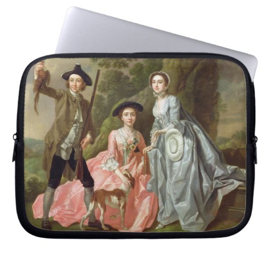 George Rogers mit seiner Ehefrau, Margaret und Laptopschutzhülle (Vorderseite)