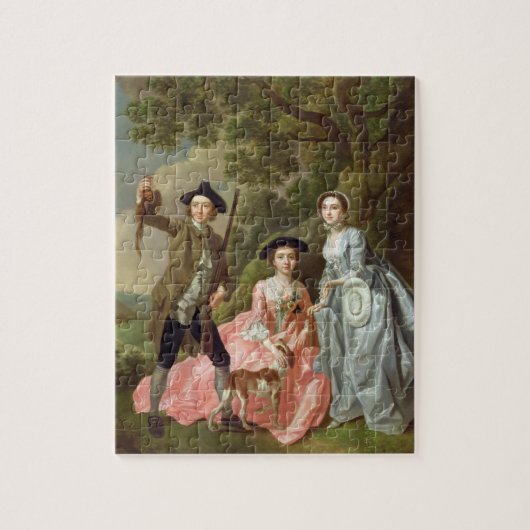 George Rogers mit seiner Ehefrau, Margaret und Puzzle (Vertikal)