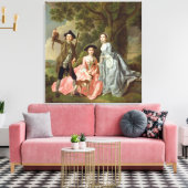 George Rogers mit seiner Ehefrau Margaret und sein Leinwanddruck (Insitu (Wohnzimmer))