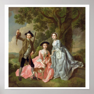 George Rogers mit seiner Ehefrau Margaret und sein Poster