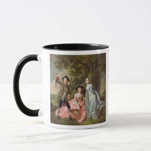 George Rogers mit seiner Ehefrau, Margaret und Tasse (Links)