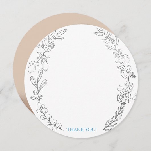 George Round Foto Dankeschön Karte. Einladung (Vorne/Hinten)