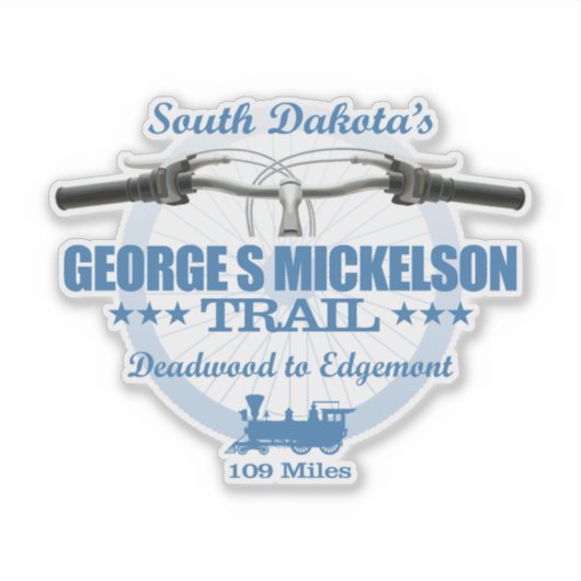 George S Mickelson Trail (H2) Aufkleber (Vorderseite)