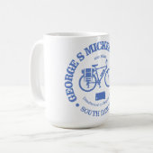 George S Mickelson Trail (Radfahren) Kaffeetasse (Vorderseite Links)