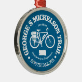 George S Mickelson Trail (Radfahren) Ornament Aus Metall (Rechts)