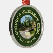 George S Mickelson Trail, South Dakota. Ornament Aus Metall (Rechts)