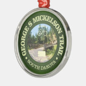 George S Mickelson Trail, South Dakota. Ornament Aus Metall (Links)