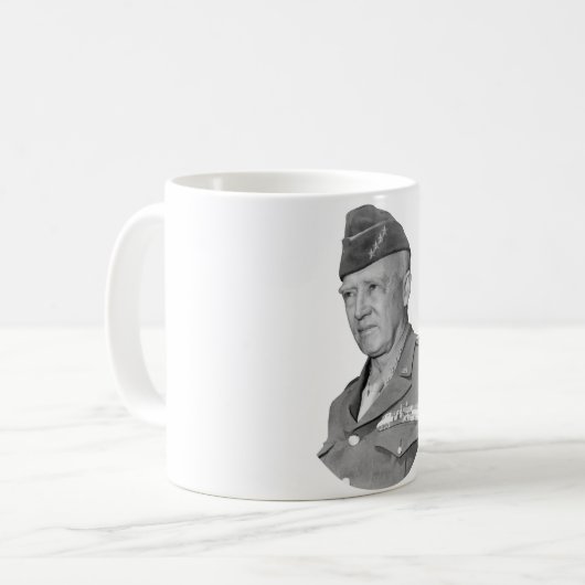 George S. Patton Kaffeetasse (Vorderseite Links)