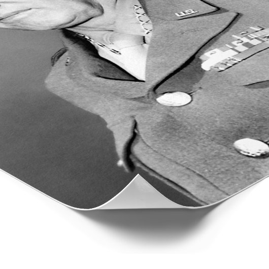 George S. Patton Portrait Poster (Ecke)