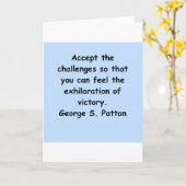 george s patton quote karte (Gelbe Blume)