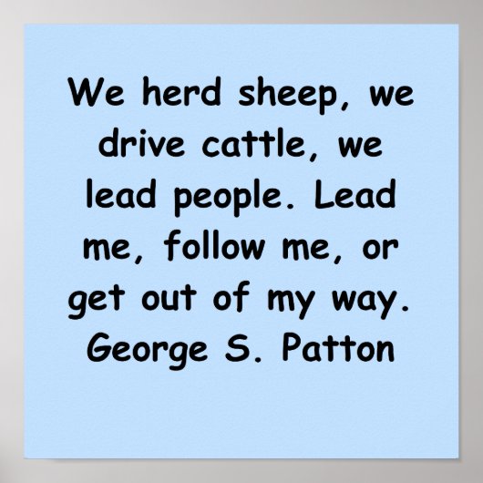 george s patton quote poster (Vorne)