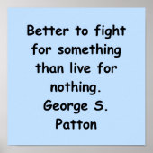 george s patton quote poster (Vorne)