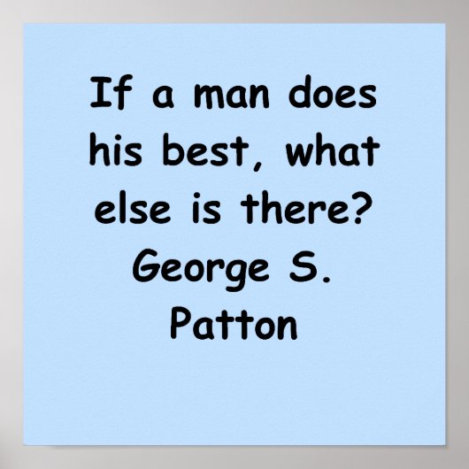 george s patton quote poster (Vorne)