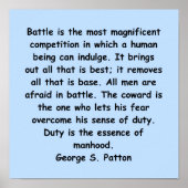 george s patton quote poster (Vorne)