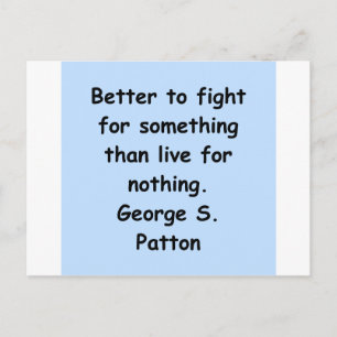 george s patton quote postkarte