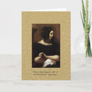 George Sand "One Happiness" Grußkarte Karte