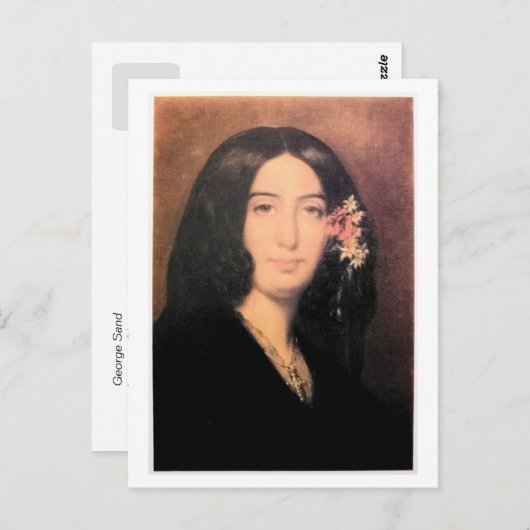 George Sand von Charpentier Postkarte (Vorne/Hinten)
