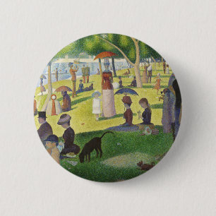 George Seurat Ein Sonntag auf La Grande Jatte Famo Button