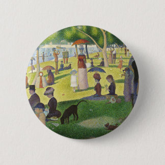 George Seurat Ein Sonntag auf La Grande Jatte Famo Button