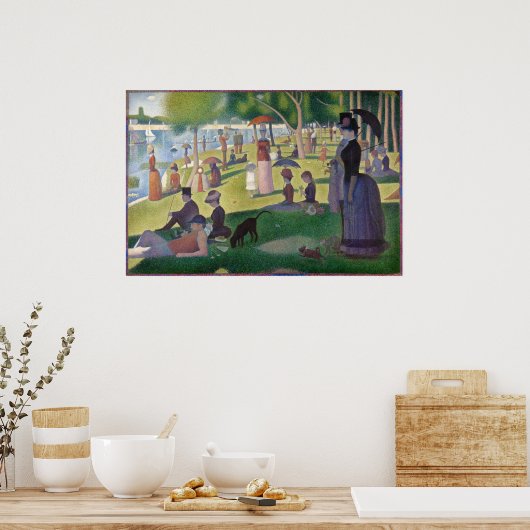 GEORGE SEURAT - Sonntagnachmittag 1884 Poster (Küche)