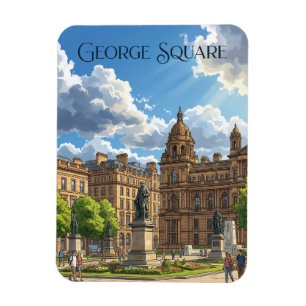 George Square, Glasgow Schottland Magnet