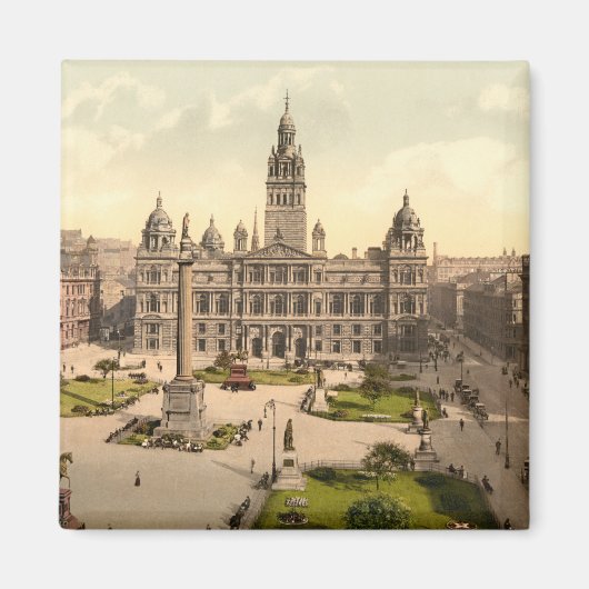 George Square, Glasgow, Schottland Magnet (Vorne)