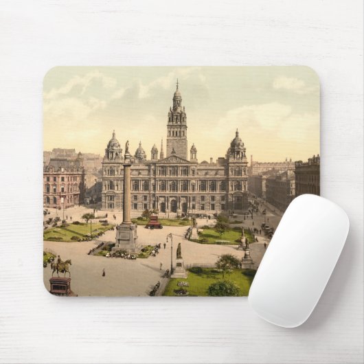 George Square, Glasgow, Schottland Mousepad (Mit Mouse)