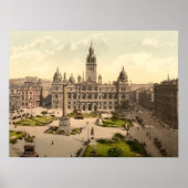 George Square, Glasgow, Schottland Poster (Vorne)