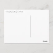 George Square, Glasgow, Schottland Postkarte (Rückseite)