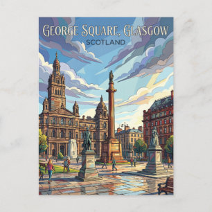 George Square Vereinigtes Königreich Postkarte