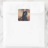 George Stephenson Quadratischer Aufkleber (Tasche)