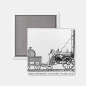 George Stephensons Lokomotive, 'Rocket', 1829 Magnet (Vorderseite/Rückseite)