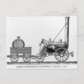 George Stephensons Lokomotive, 'Rocket', 1829 Postkarte (Vorderseite)