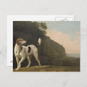 George Stubbs | A Foxhound, c.1760 (Öl auf Papier  Postkarte (Vorne/Hinten)