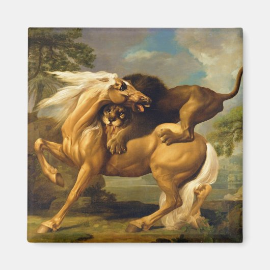 George Stubbs | A Lion Attack a Horse, c.1762 ( Magnet (Vorne)