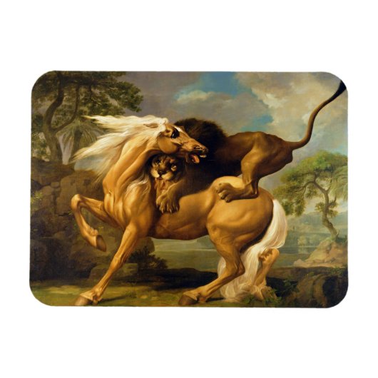 George Stubbs | A Lion Attack a Horse, c.1762 ( Magnet (Horizontal)