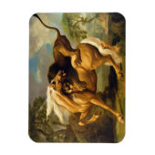 George Stubbs | A Lion Attack a Horse, c.1762 ( Magnet (Vertikal)