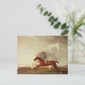 George Stubbs | Bay Malton mit John Singleton Up, Postkarte (Stehend Vorderseite)