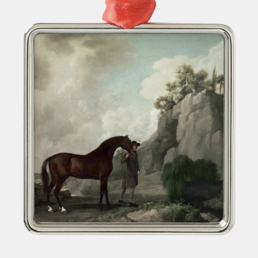 George Stubbs | Cato und Bräutigam Silbernes Ornament (Vorne)