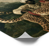 George Stubbs - Cheetah mit zwei Indianern Poster (Ecke)