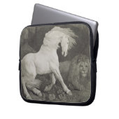 George Stubbs |, das ein Pferd durch einen Löwe Laptopschutzhülle (Vorderseite Links)