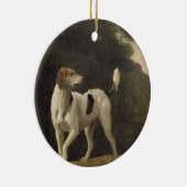 George Stubbs | ein Foxhound, c.1760 (Öl auf Keramik Ornament (Rechts)