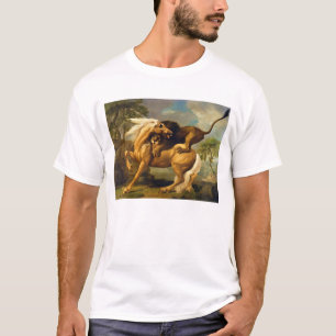 George Stubbs   ein Löwe, der ein Pferd in Angrif T-Shirt
